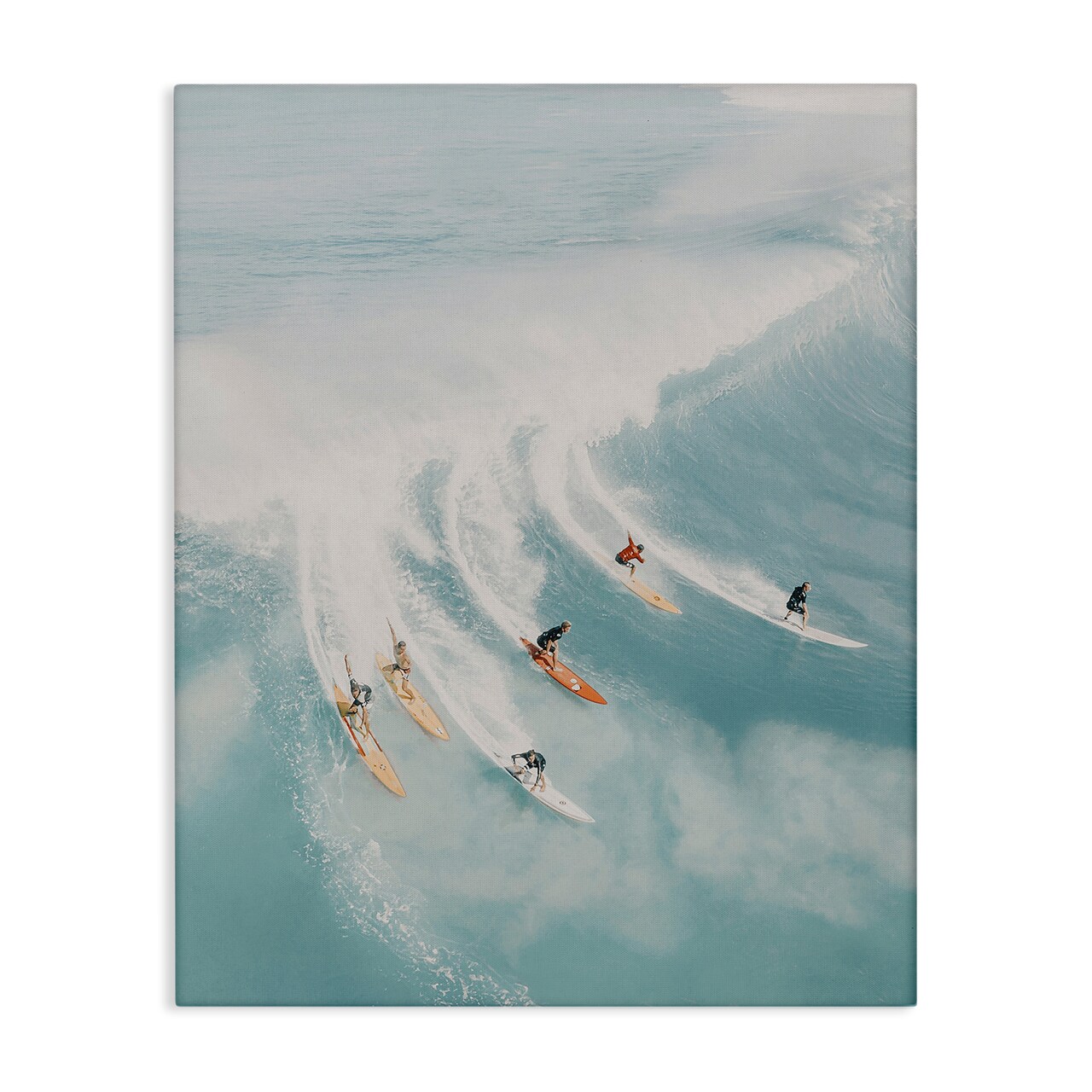 Stupell Industries Surfing Race Seascape Canvas Wall Art Design by LSR Design Studio